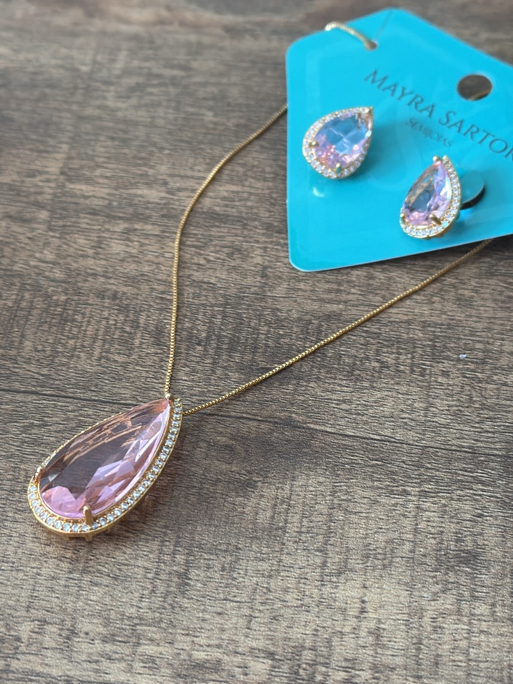 18K Gold-Plated Necklace and Earring Set